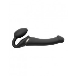 Strap-on-Me - Stroppeløs Strap On med Vibrering - Medium - Sort Strap-on-Me - Stroppeløs Strap On med Vibrering - Medium - Sort