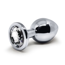 BQS - Tung Metallplug med Klar Krystall - Medium - 230g