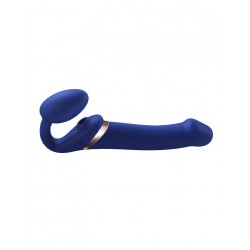 Strap-on-Me - Stroppeløs Strap On med Vibrasjoner og Slikkefunksjon - Large - Blå Strap-on-Me - Stroppeløs Strap On med Vibrasjoner og Slikkefunksjon - Large - Blå