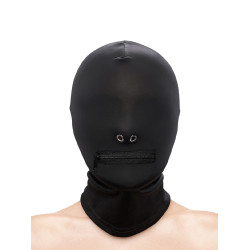 Fetish & Fashion - Bondage Maske med Glidelås - Sort