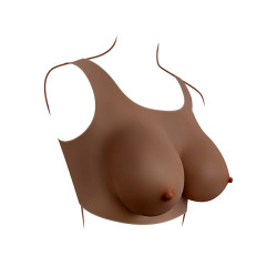 GENDER X - Breast Plate D-Cup - Bryst Protese - Mørk hudfarge GENDER X - Breast Plate D-Cup - Bryst Protese - Mørk hudfarge