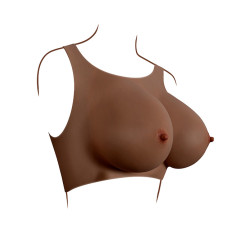 GENDER X - Breast Plate E-Cup - Bryst protese - Mørk hudfarge GENDER X - Breast Plate E-Cup - Bryst protese - Mørk hudfarge
