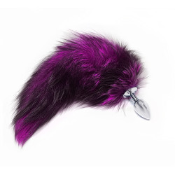 BQS - Buttplug med Sort og Lilla Hale - Small