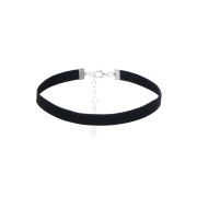 Gnist - Choker med velourlook - 04 - Sort