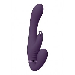 VIVE - Suki - Stroppløs strap-on med klitorisvibrator - Lilla 