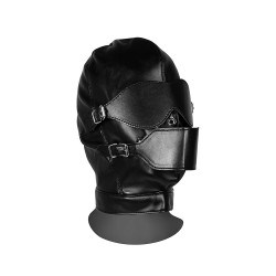 OUCH! - Xtreme - Bondage Maske Med Avtagbar Gag Og Blindfold - Sort