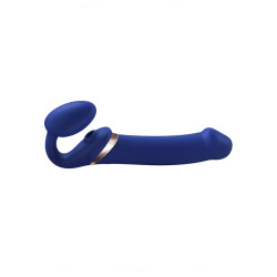 Strap-on-Me - Stroppeløs Strap On med Vibrasjoner og Slikkefunksjon - XL - Blå Strap-on-Me - Stroppeløs Strap On med Vibrasjoner og Slikkefunksjon - XL - Blå