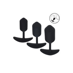 Levelz - 2 -Buttpluggsett med 3 plugger med vekt
